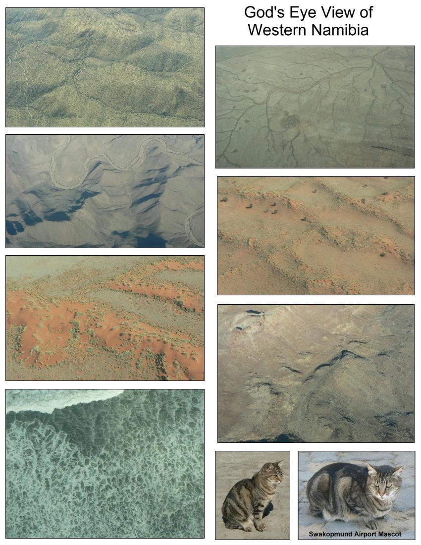 Gods eye view of Namibia