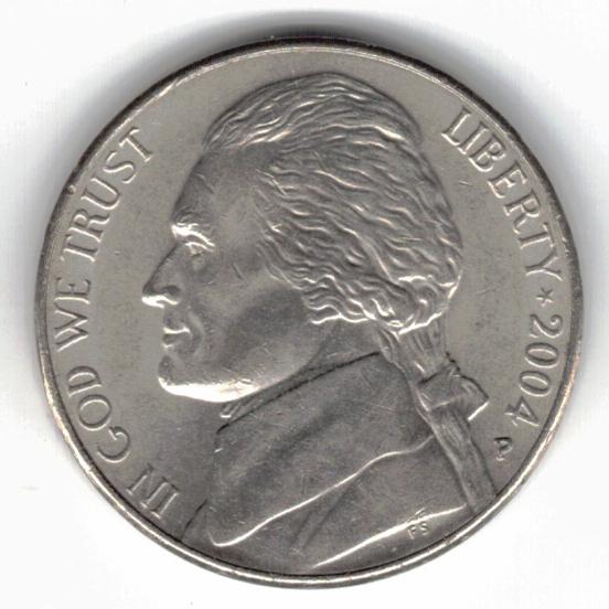 2004-P nickel