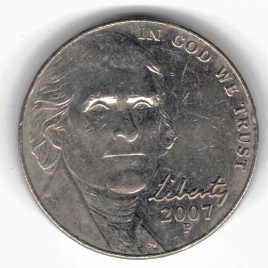 2007-P nickel