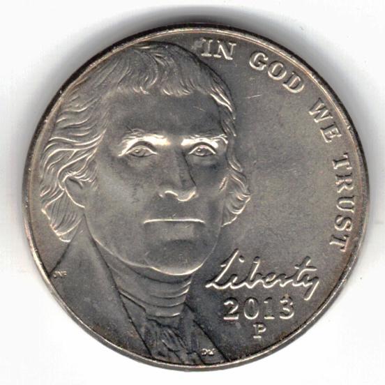 2013-P nickel