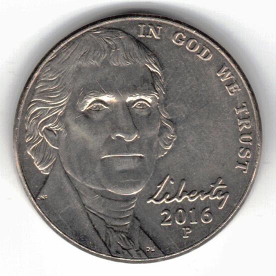 2016-P nickel