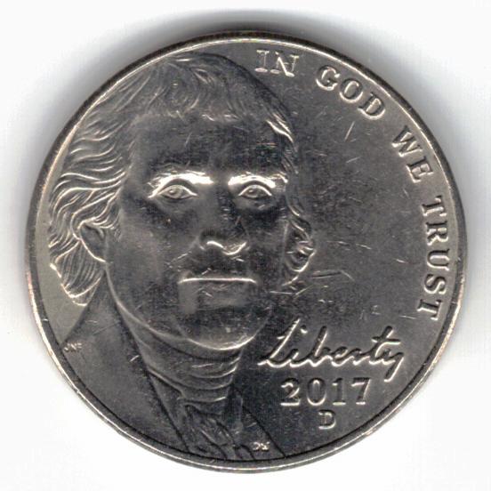 2017-D nickel