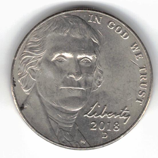 2018-D nickel