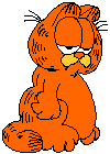 Garfield blinking