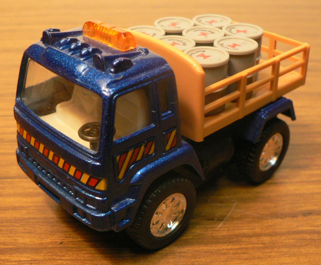 Fuel drums delivery truck