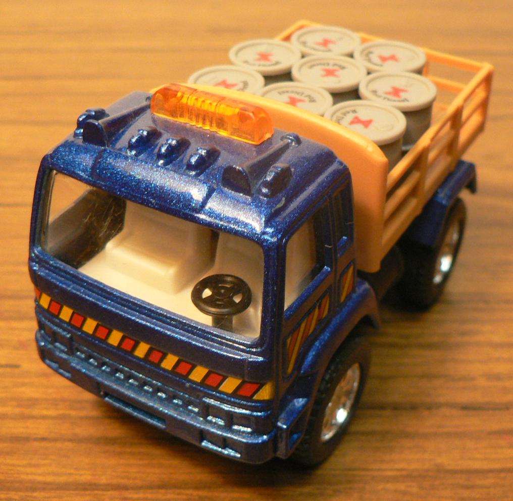 Fuel drums delivery truck