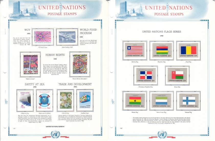 United Nations (UN) Collection ~ 1951-85 ~ White Ace Album